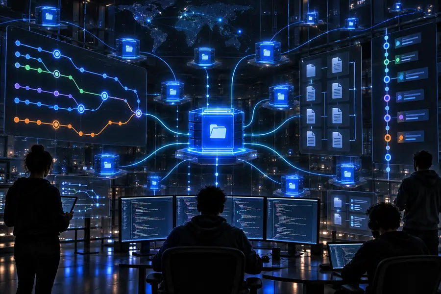 Espacio de trabajo de desarrollo de software centrado en repositorios