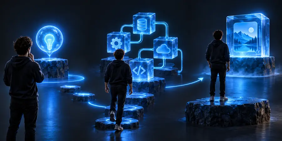 Ein geführter Workflow zum Erstellen von Emergent-Apps